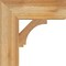 Ekena Millwork Imperial Block Rough Sawn Bracket, Western Red Cedar, 4"W x 14"D x 14"H BKT04X14X14IMP05RWR - alternate 3